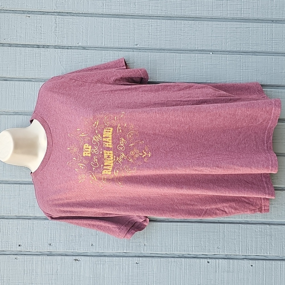 Wrangler Yellowstone Women's XXL Rip Can Be My Ranch Hand Any Day T-Shirt Flawed